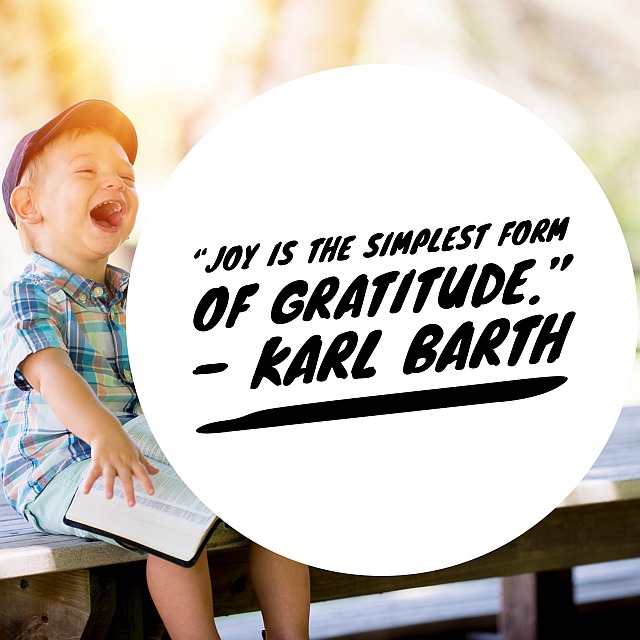 Gratitude Produces Joy