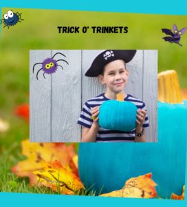 Trick-O-trinkets Teal Pumpkin on WilcoWellness